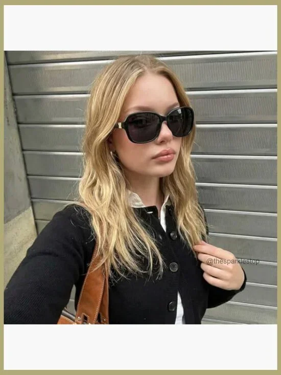 Polarized Square Sunglasses with UV400 Protection, Wrap Frame - Picture 2 of 7